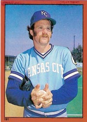1982 Topps Baseball Stickers     191     Dennis Leonard
